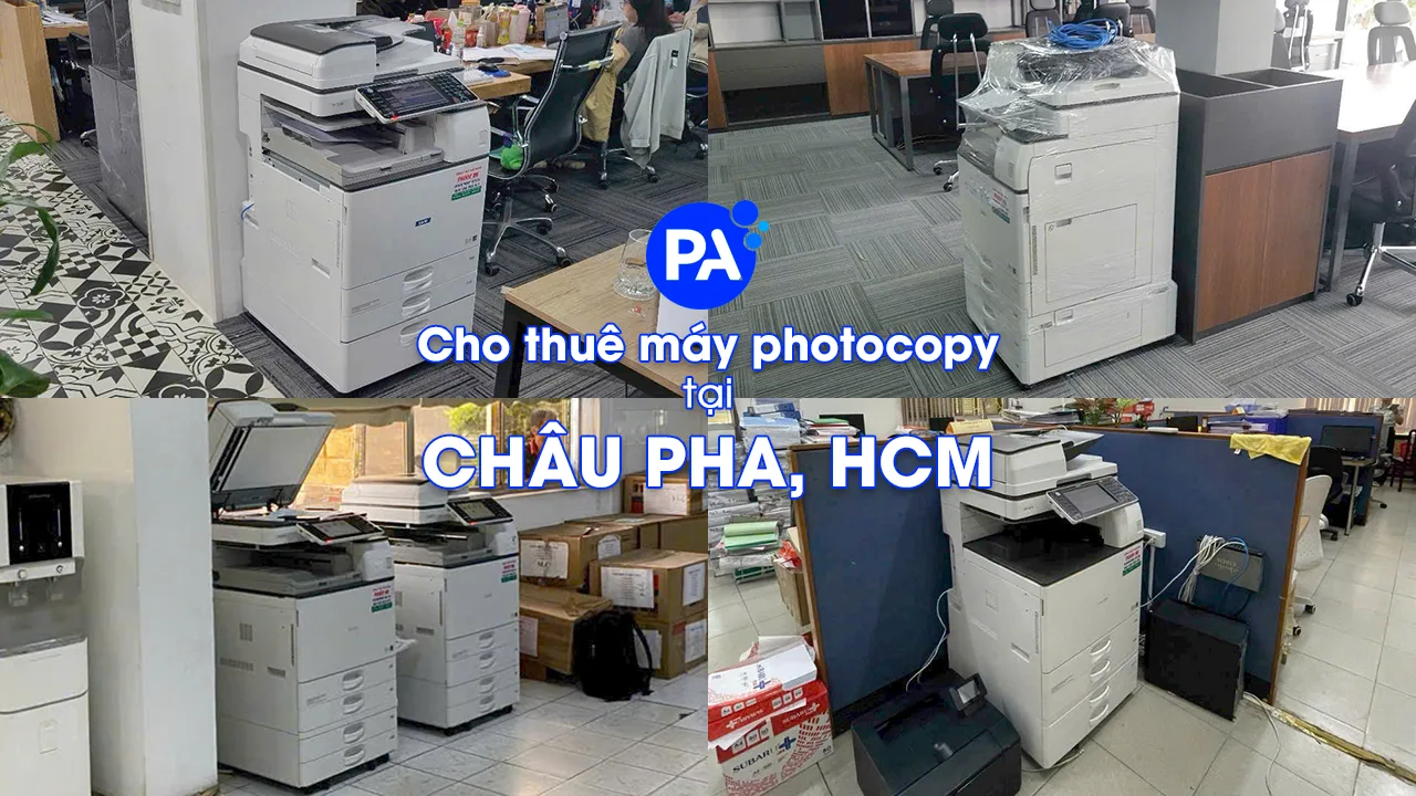 Cho thuê máy photocopy tại Châu Pha – Giá Chỉ Từ 600K/Tháng, Giao Máy Nhanh