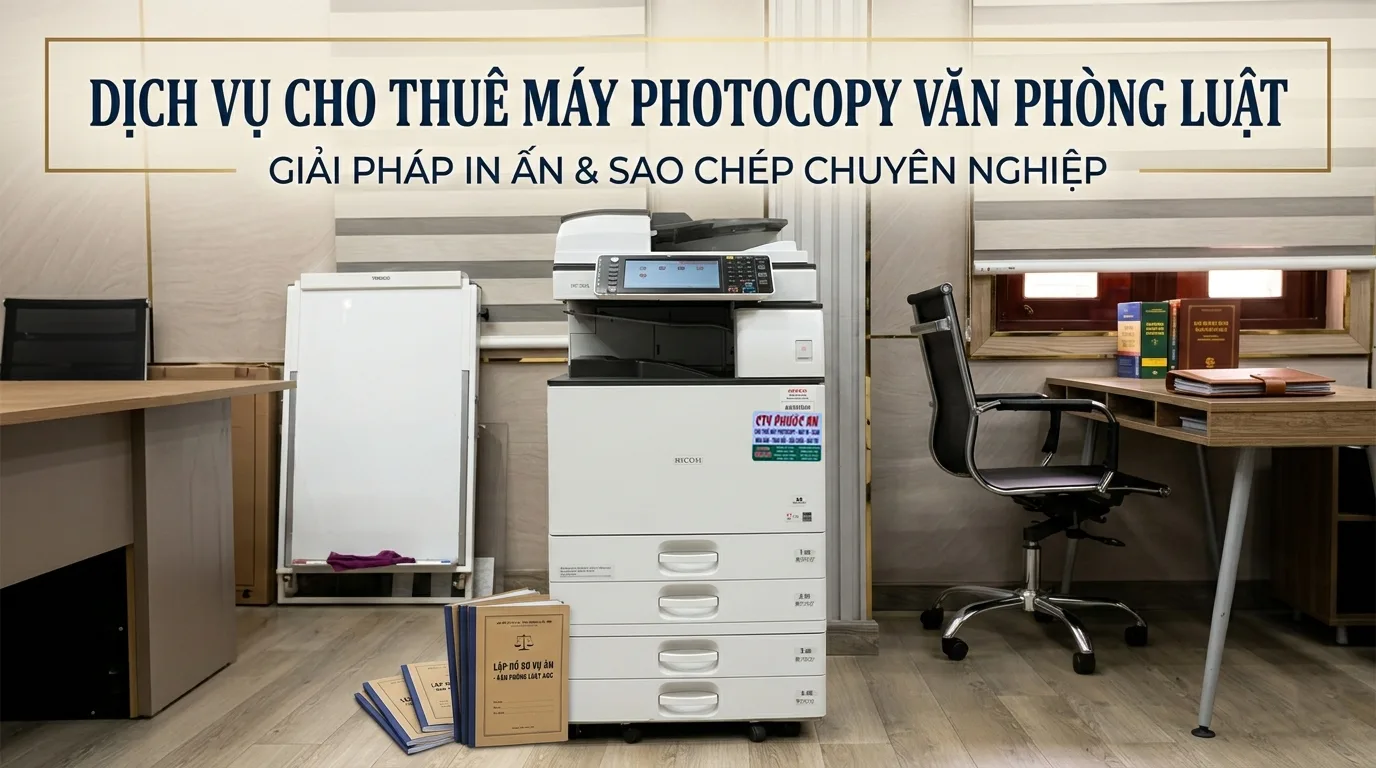 Thuê máy photocopy cho văn phòng luật - Tiết Kiệm, Bảo Mật & Chuyên Nghiệp