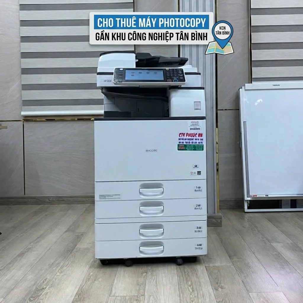 Cho thuê máy photocopy gần khu công nghiệp Tân Bình