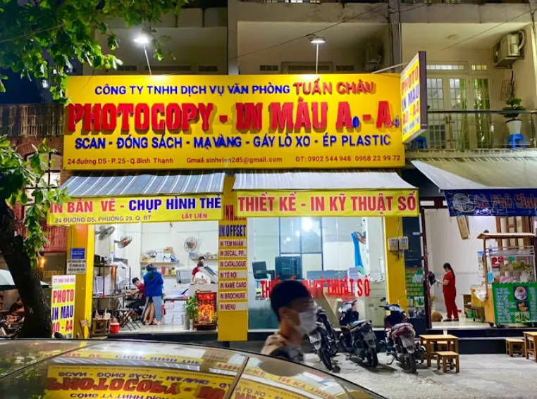 Tiệm Photocopy Tuấn Châu Bình Thạnh