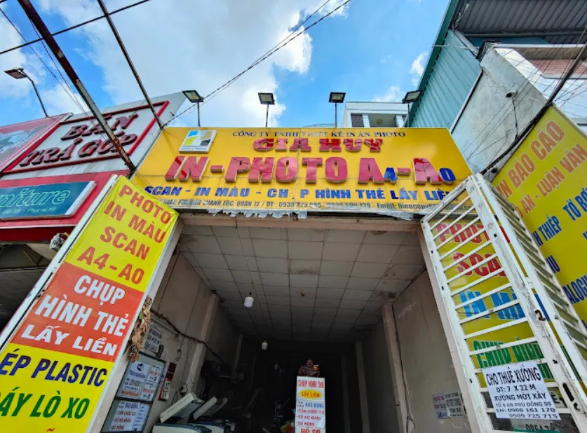 Tiệm Photocopy Gia Huy Quận 12